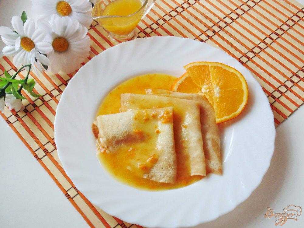 Креп сюзетт с апельсиновым соусом рецепт