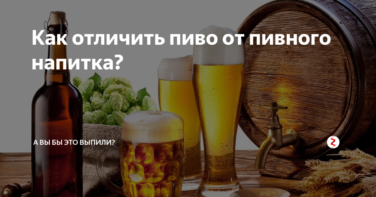 Основные отличия пивного напитка от пива