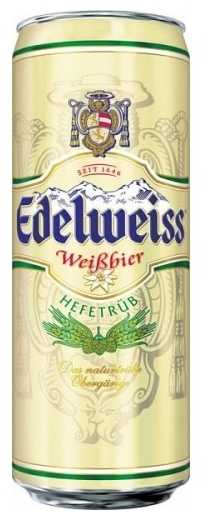Пиво "edelweiss" weissbier, 0.5 л - "эдельвейс" пшеничное, 500 мл
